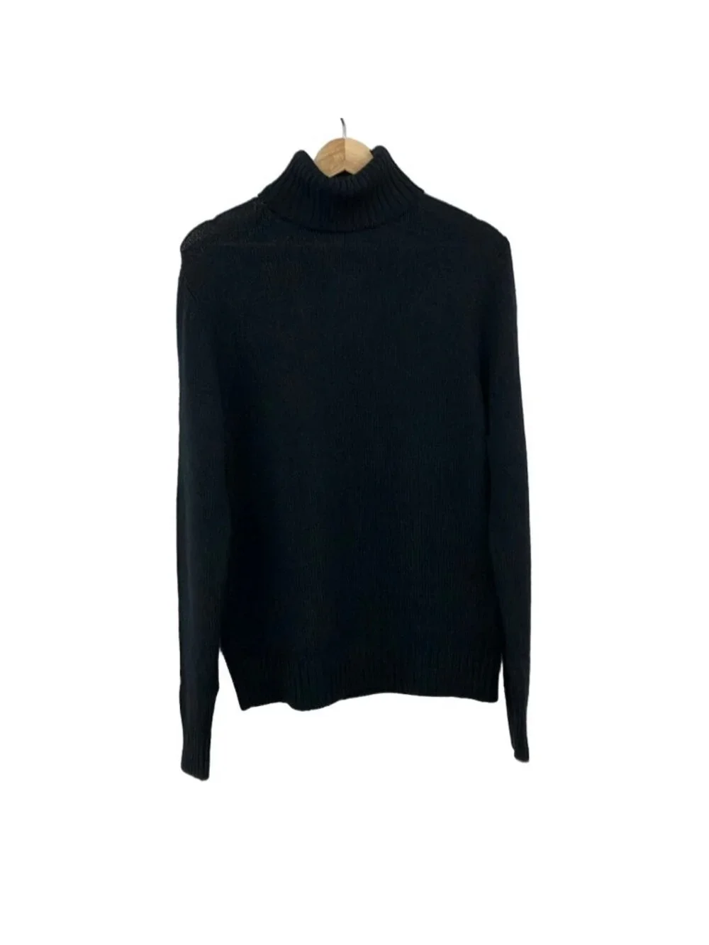 Prada Long Sleeve Sweater Dark Navy Turtleneck Wool